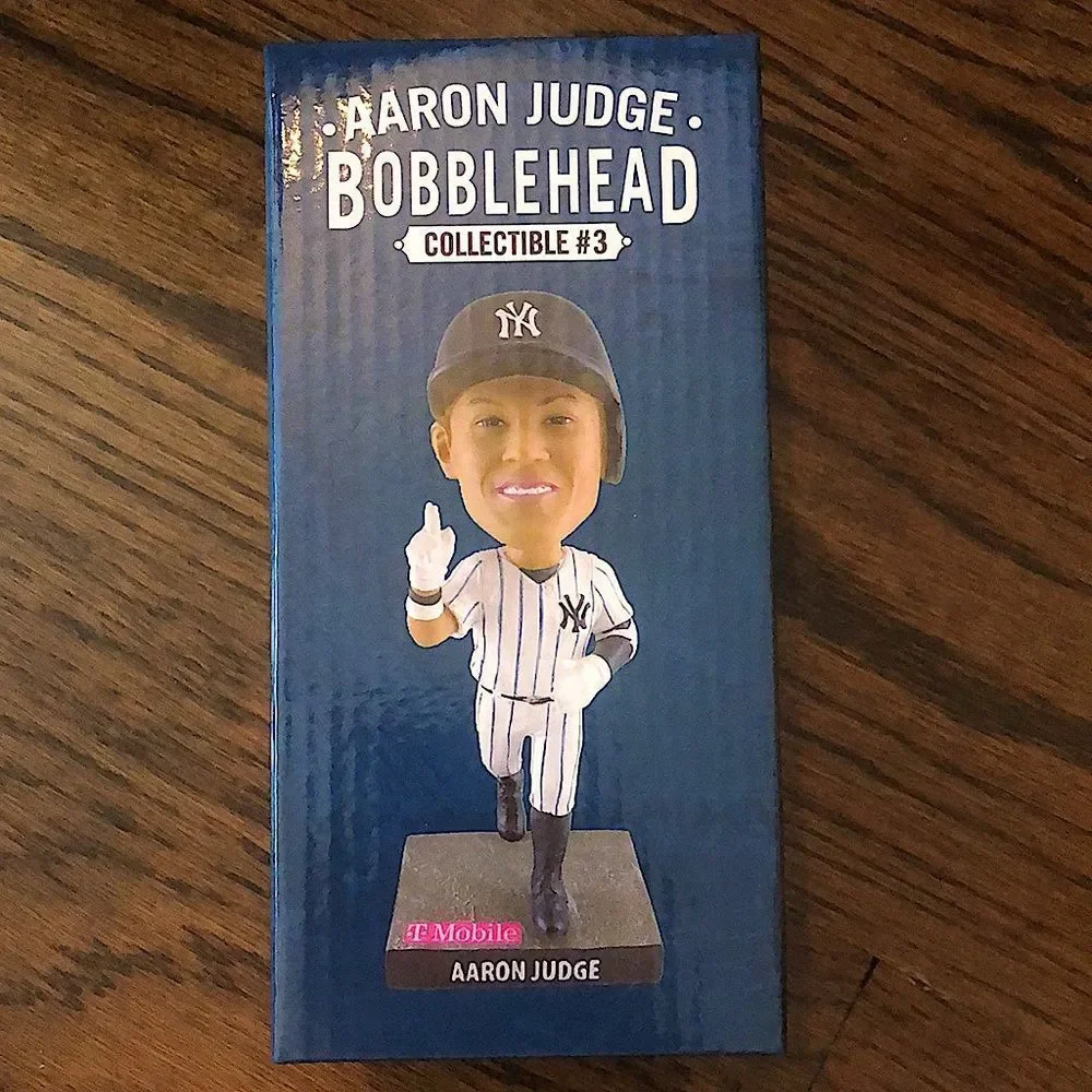 NEW YORK YANKEES AARON JUDGE BOBBLEHEAD NIB SGA 2020 62+ Home Runs PASSED MARIS